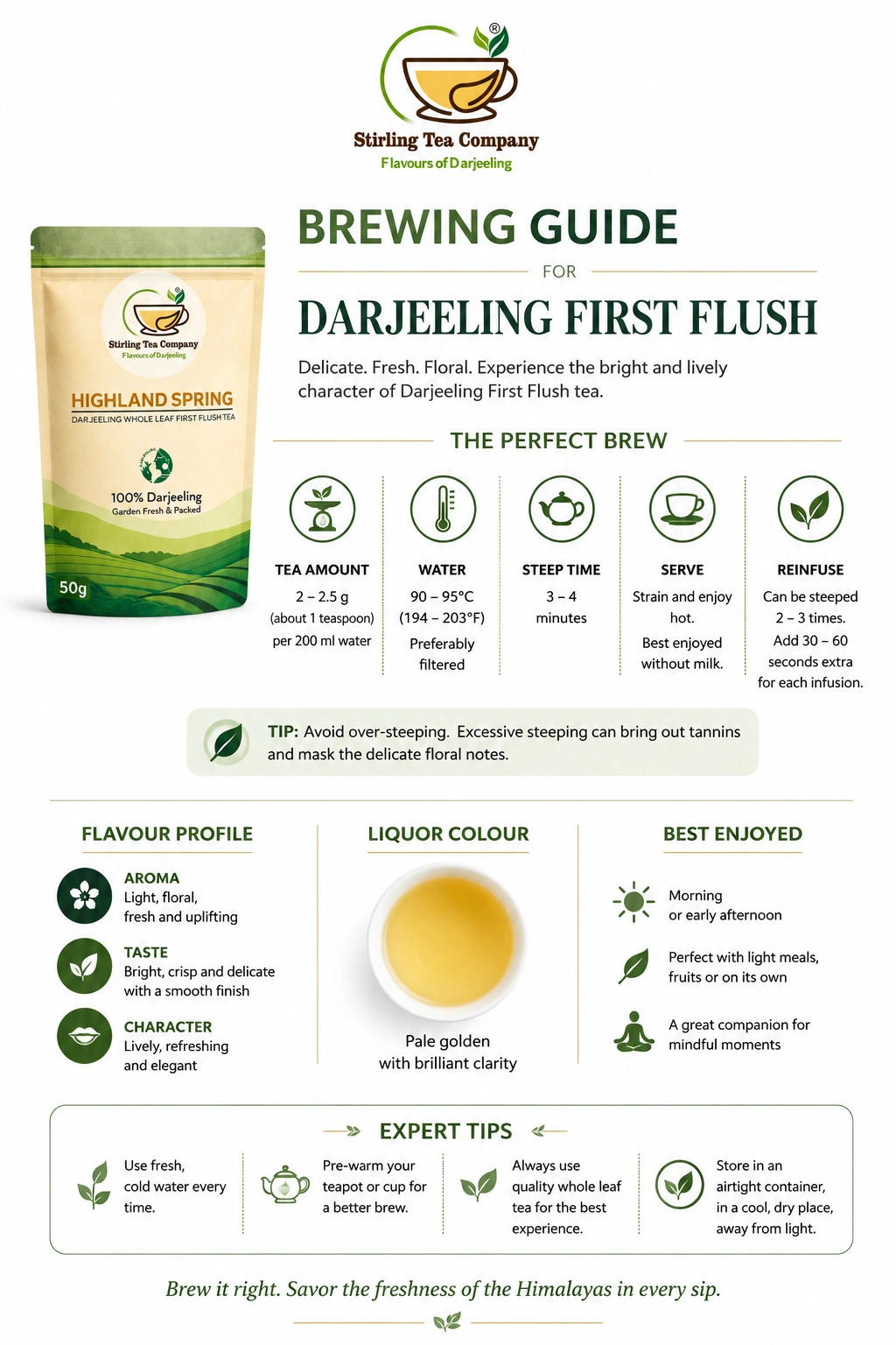 HIGHLAND SPRING | Premium First Flush Darjeeling Tea - Image 9
