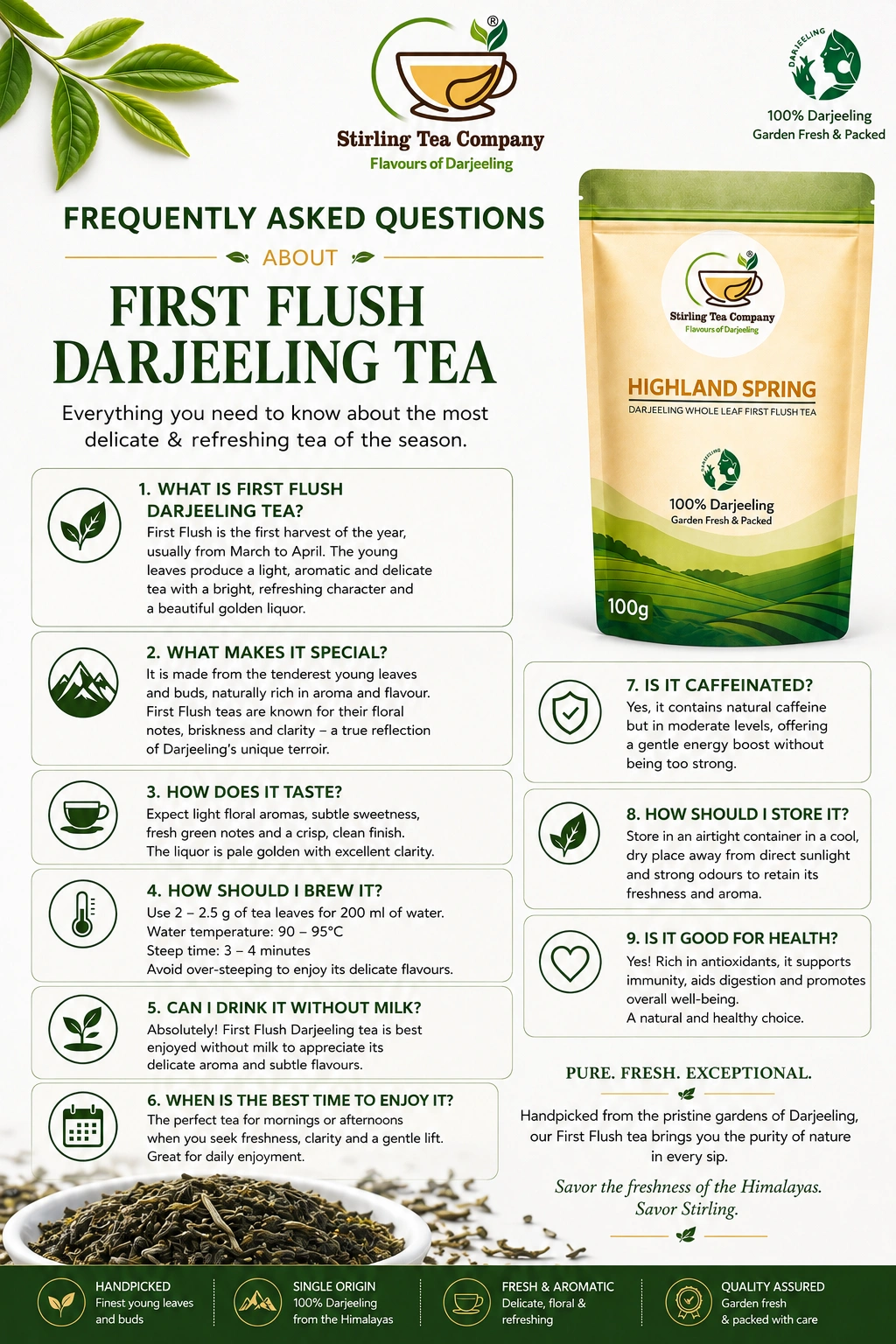 HIGHLAND SPRING | Premium First Flush Darjeeling Tea - Image 12