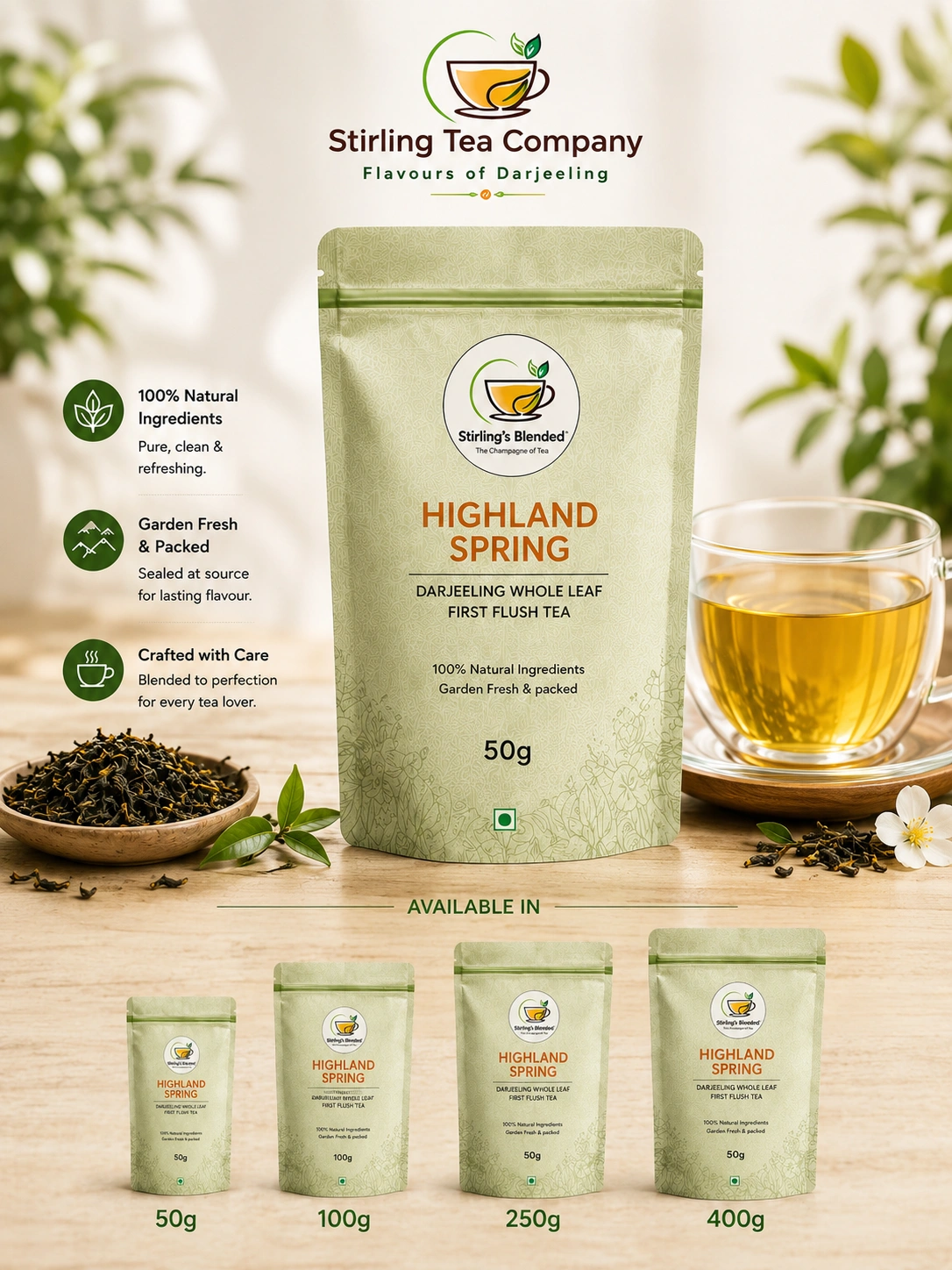 HIGHLAND SPRING | Premium First Flush Darjeeling Tea - Image 6