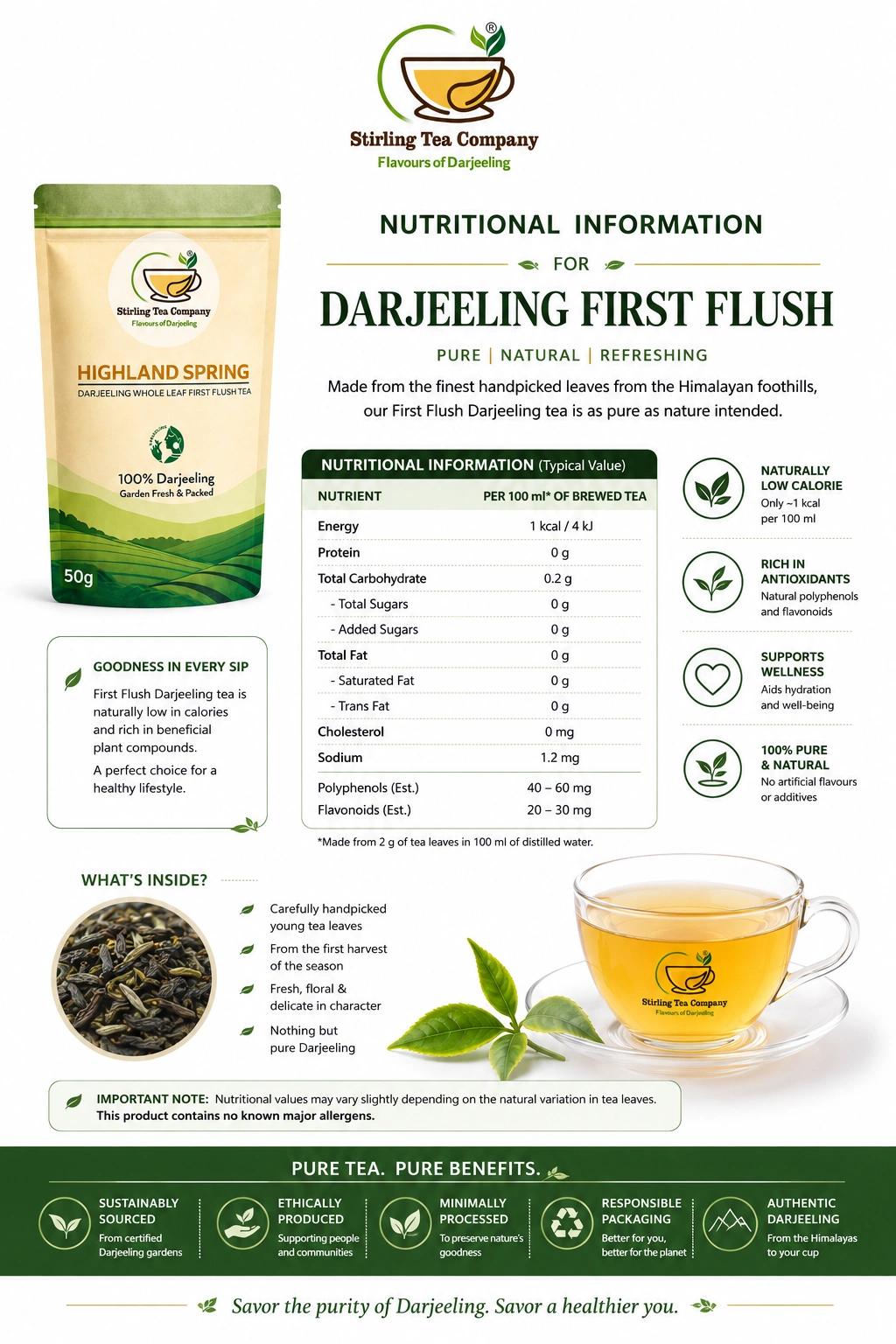 HIGHLAND SPRING | Premium First Flush Darjeeling Tea - Image 10