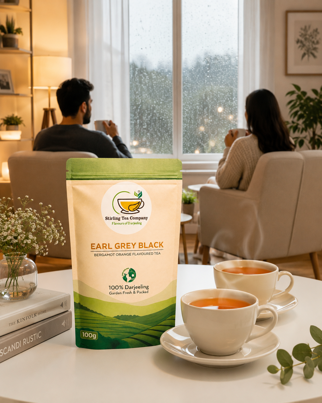 Tea display in a room 100g